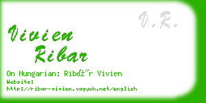 vivien ribar business card